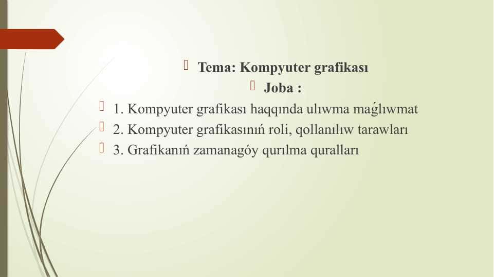 kompyuter grafikası