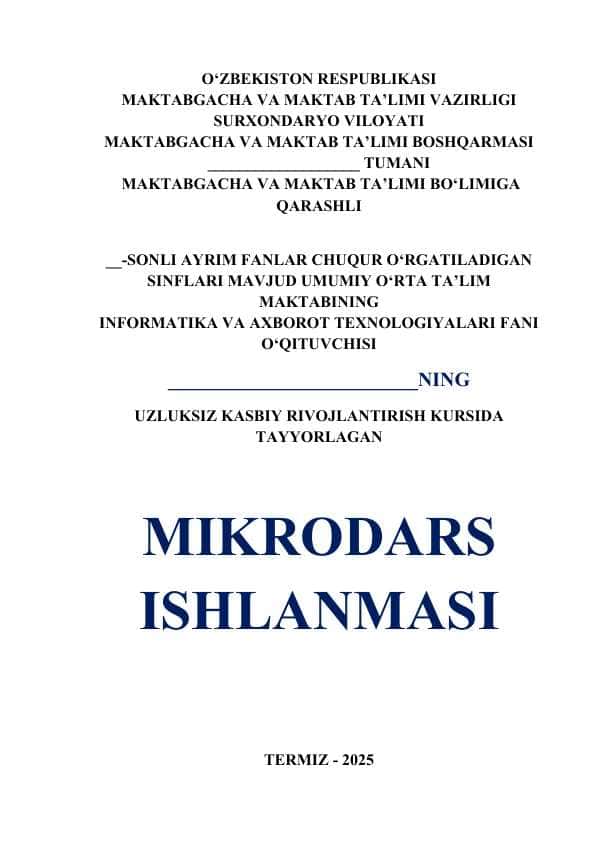 Summativ va formativ baholash usullari