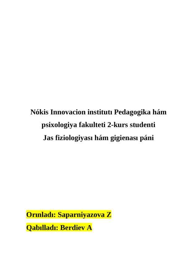 Mámleketimizdiń jas awladtı tárbiyalaw hám den sawlıqtı qorǵaw jolında alıp baratırǵan jumısları 2222.docx