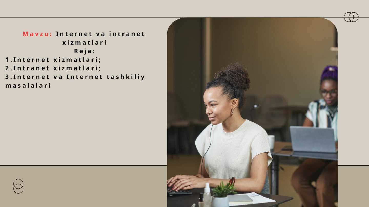 Internet va intranet xizmatlari