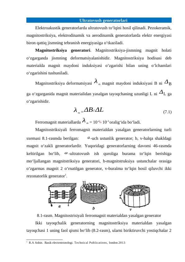 Ultratovush generatorlari