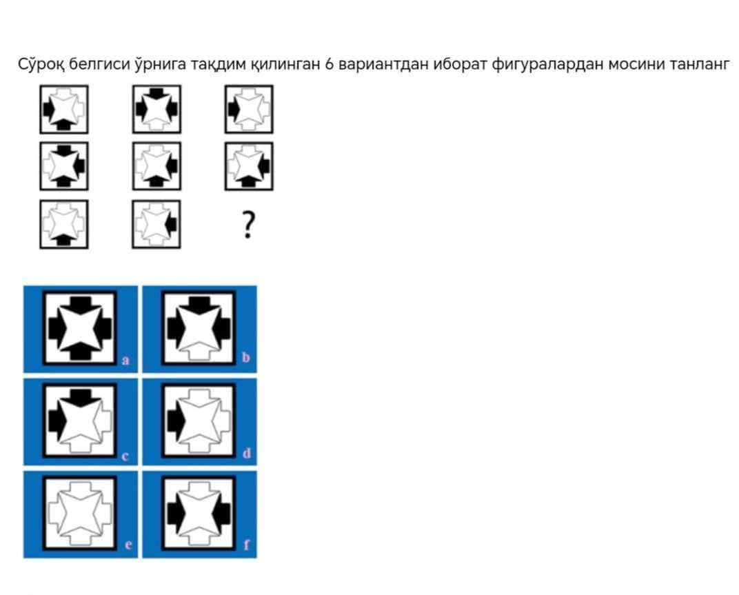 Argos mantiqiy test 2025