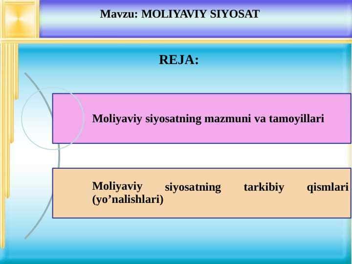 MOLIYAVIY SIYOSAT