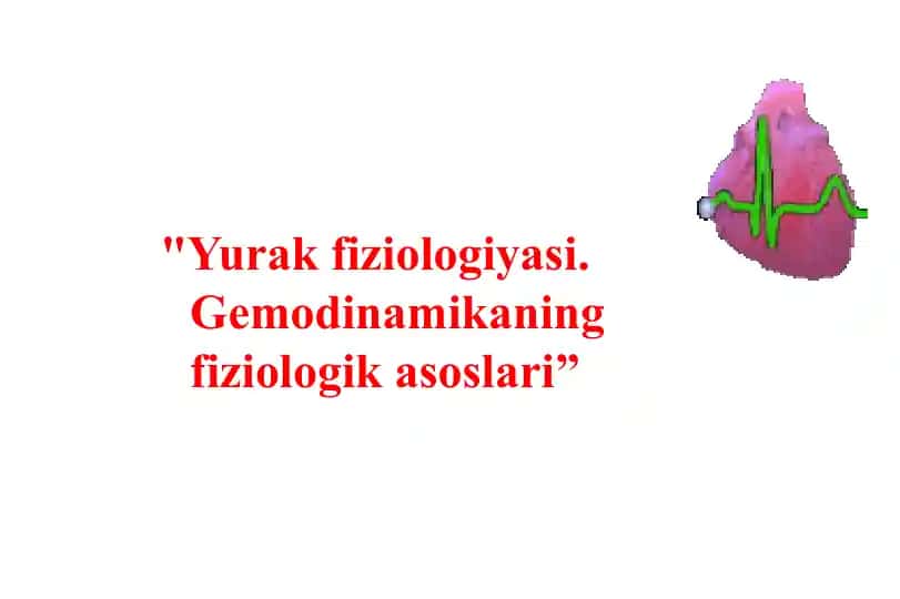 Yurak fiziologiyasi. Gemodinamikaning fiziologik asoslari