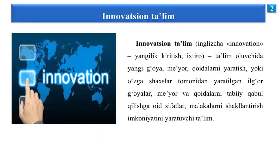 Innovatsion ta’lim