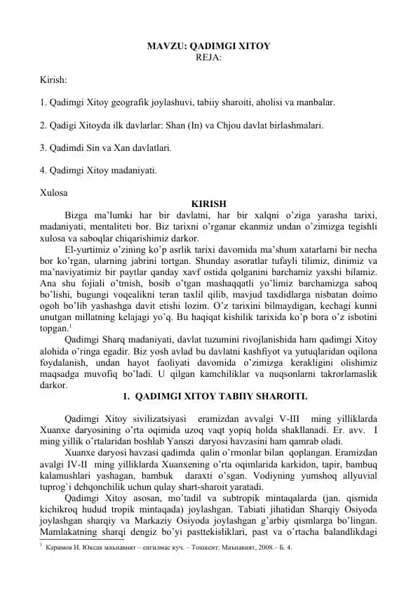qadimgi xitoy