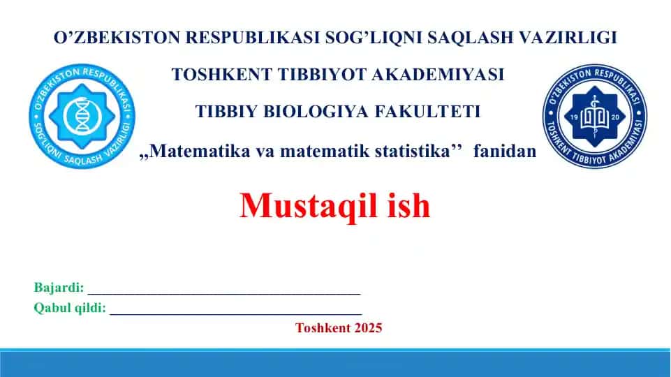 Polinomial taqsimot. Taqdimot+Savol-javob+Test+Krossword. 30 bet.