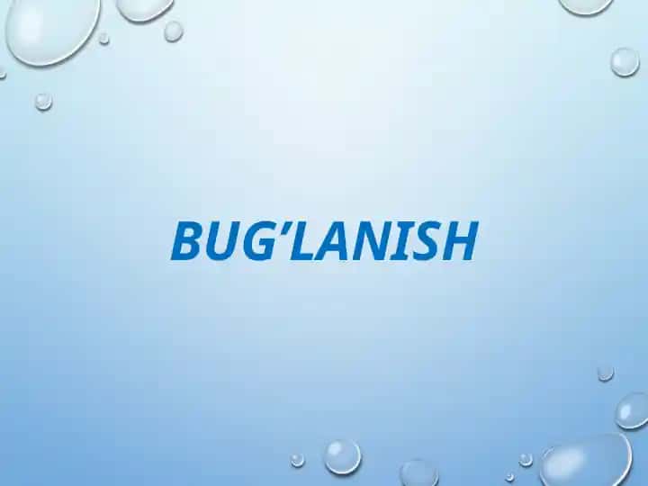 Bug’lanish