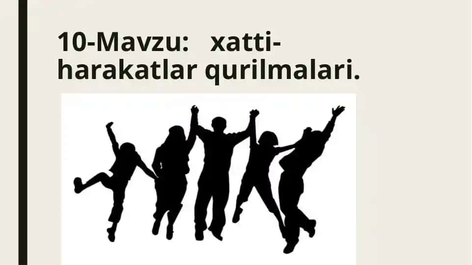 Xatti-harakatlar qurilmalari.