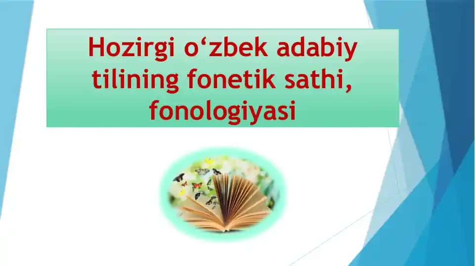 Fonetika va Fonologiya