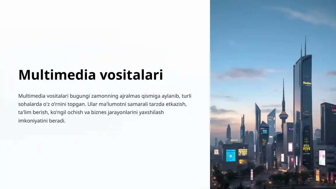 Multimedia vositalari