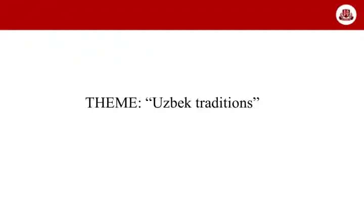 Uzbek traditions
