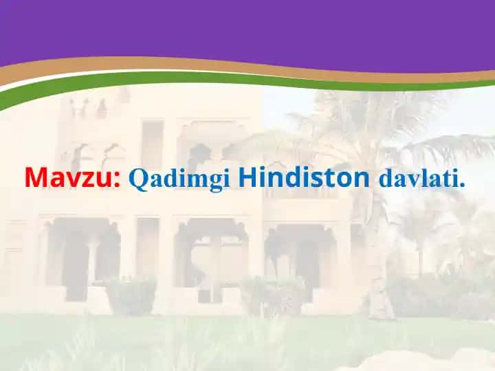 Qadimgi Hindiston davlati
