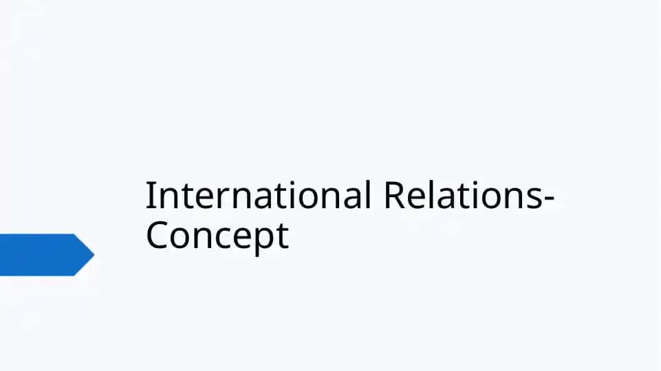 International Relations-Concept