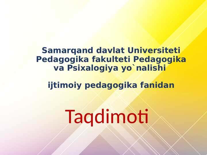 Xorijda ijtimoiy pedagogikaning tarixan rivojlanish bosqichlarida ijtimoiylashuv masalalari