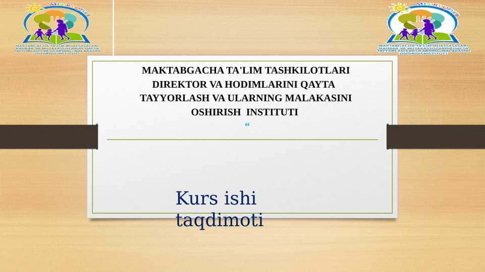 Maktbagcha ta’lim yoshidagi bolalarda bilish jarayonlarining taraqiy etishida o’yinlarining ahamyati va ularni rivojlantirish