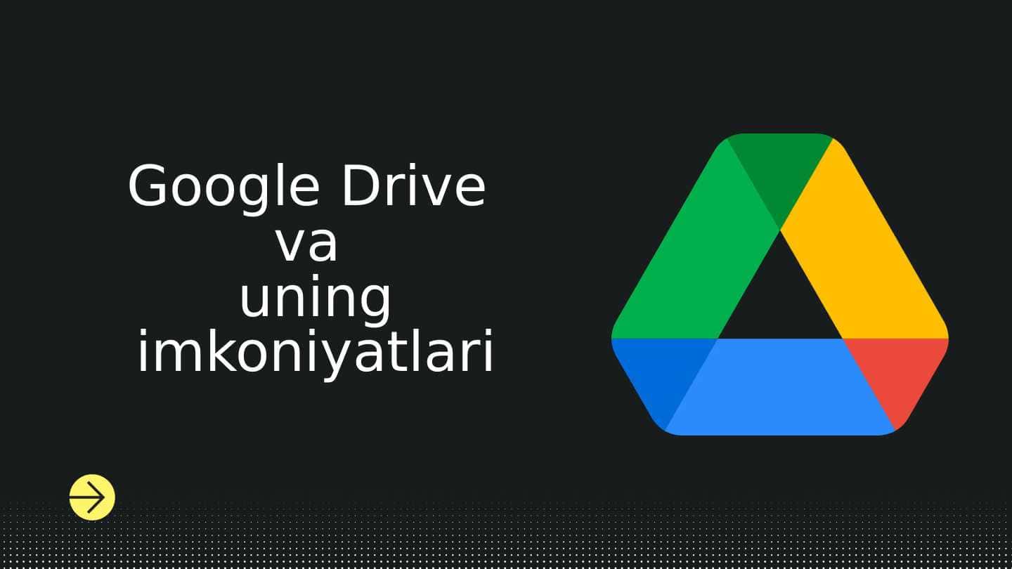 "Google drive va uning imkoniyatlari"