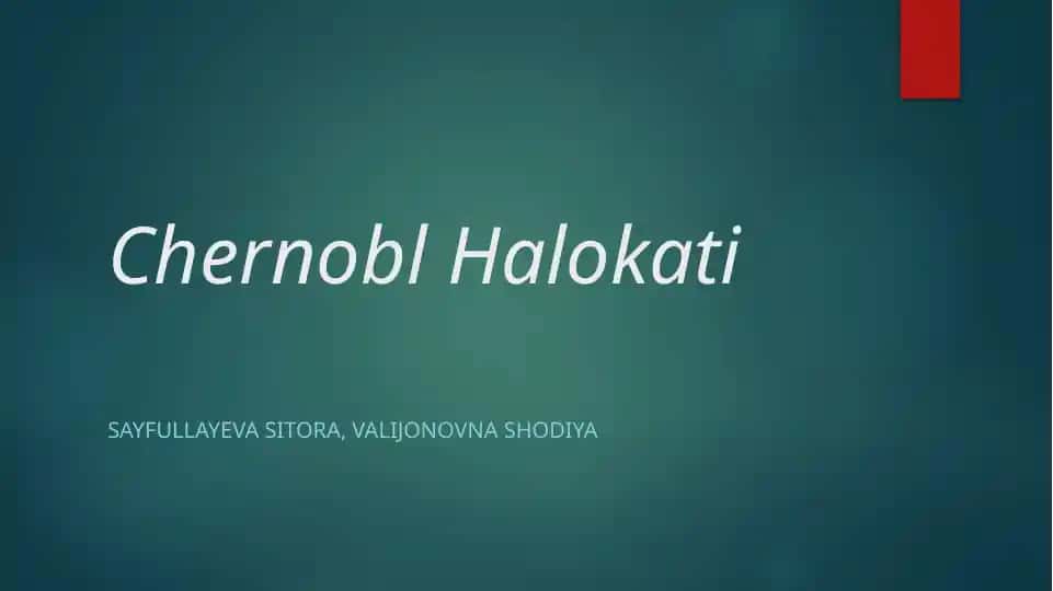 Chernobl halokati