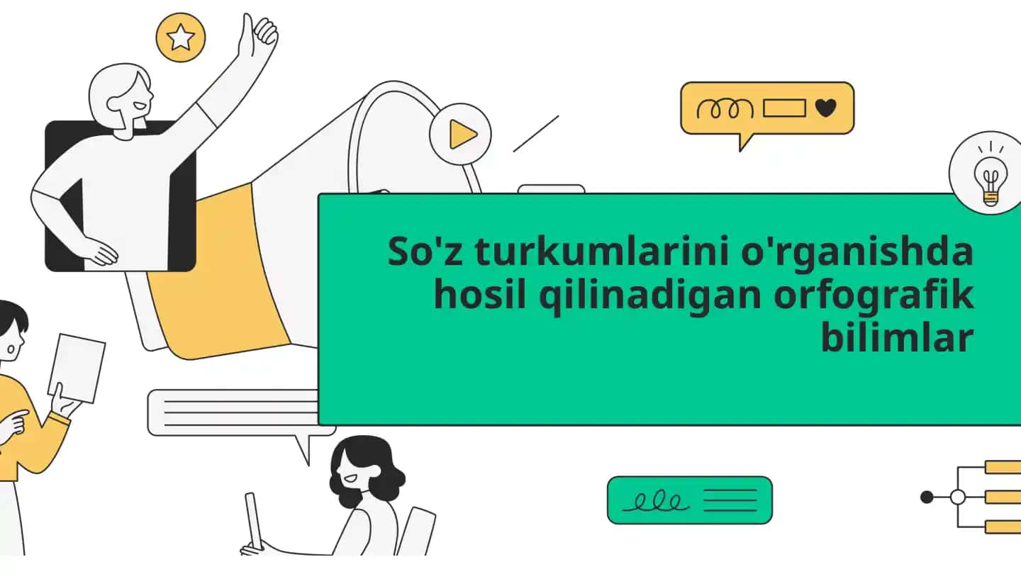 So'z turkumlarini o'rganish