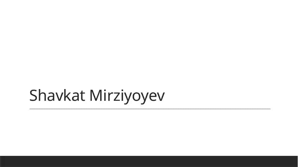 Shavkat Mirziyoyevning iqtisodiy islohotlari