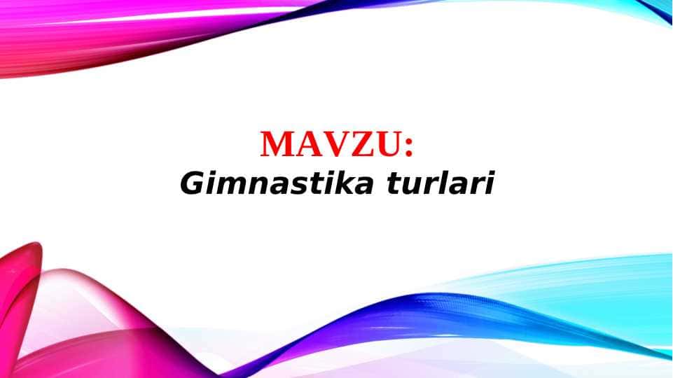 Gimnastika turlari