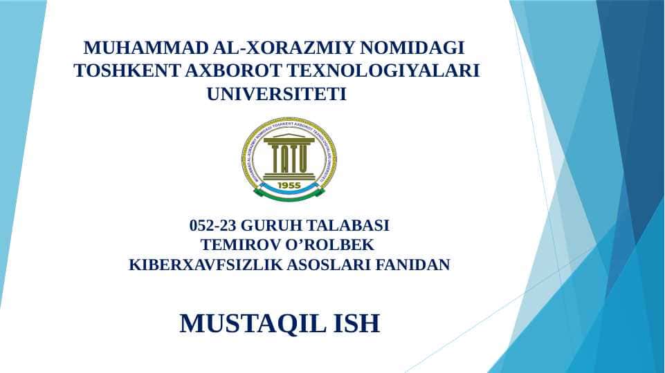 Simsiz aloqa tizimlarida axborot resurslarini himoyalash