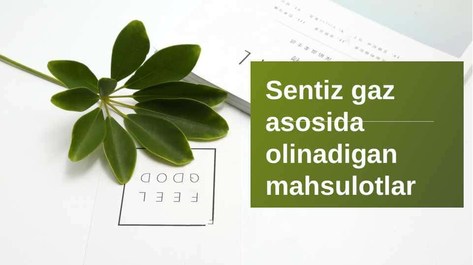 Sintezgaz asosida olinadigan dori preparatlari