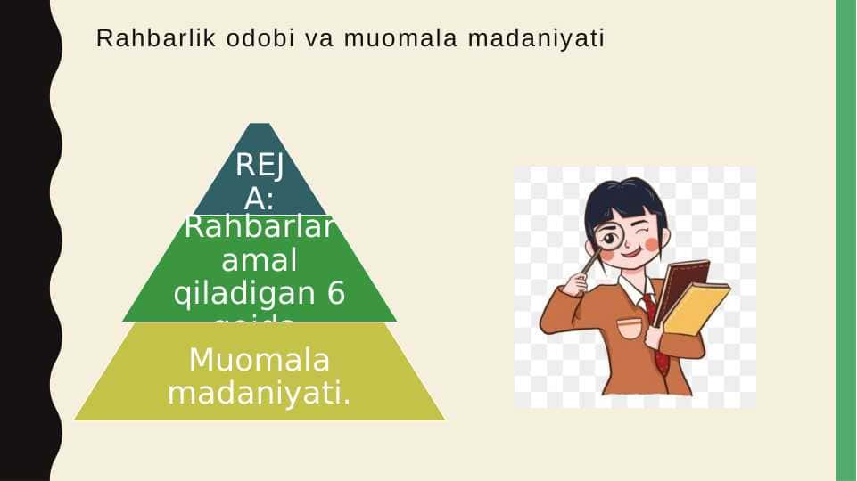 Rahbarlik odobi va muomala madaniyati