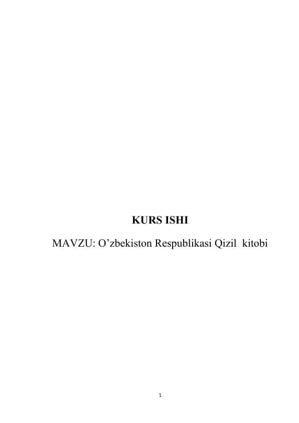 O‘zbekiston Respublikasi Qizil kitobi