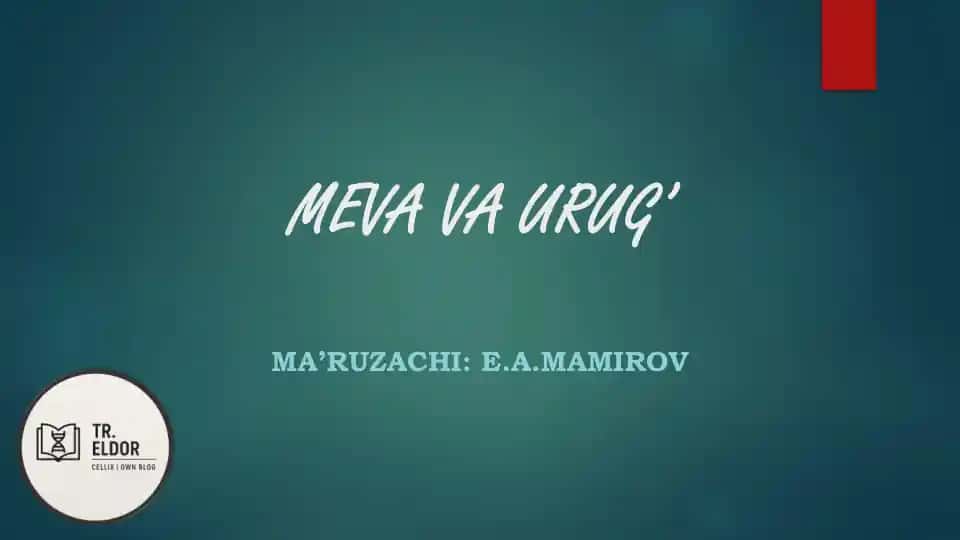 Meva va urug’