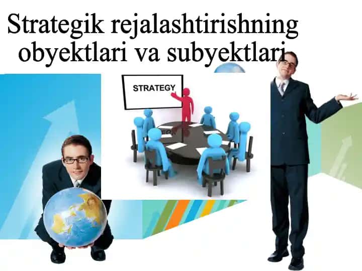 Strategik rejalashtirishning obyektlari vasubyektlari