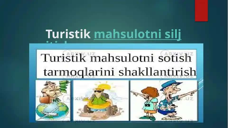 Turistik mahsulotni sotish