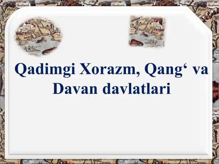 Qadimgi Xorazm, Qang‘ va Davan davlatlari