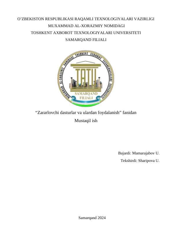 Backdoors hujimini o’rganish va undan himoyalanish