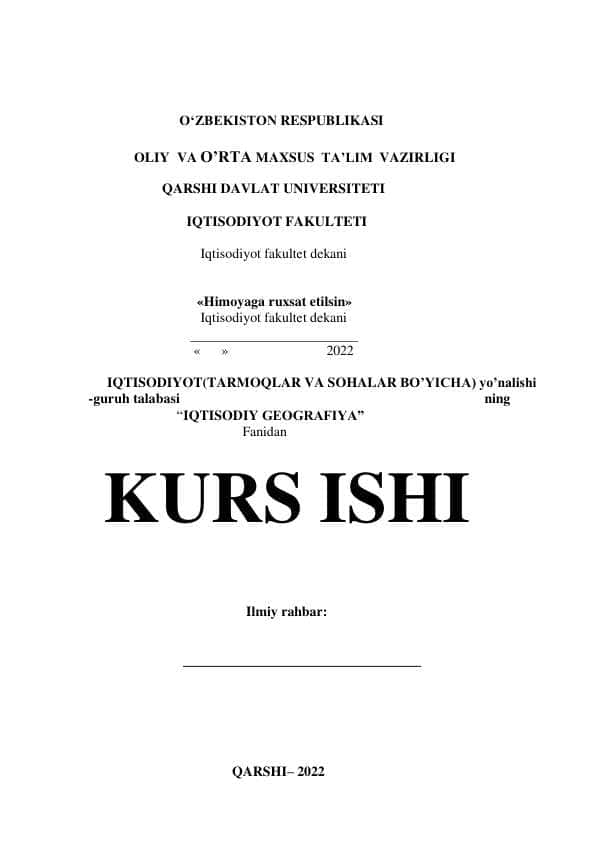 Oʻzbekiston respublikasi aholisi va mehnat resurslari