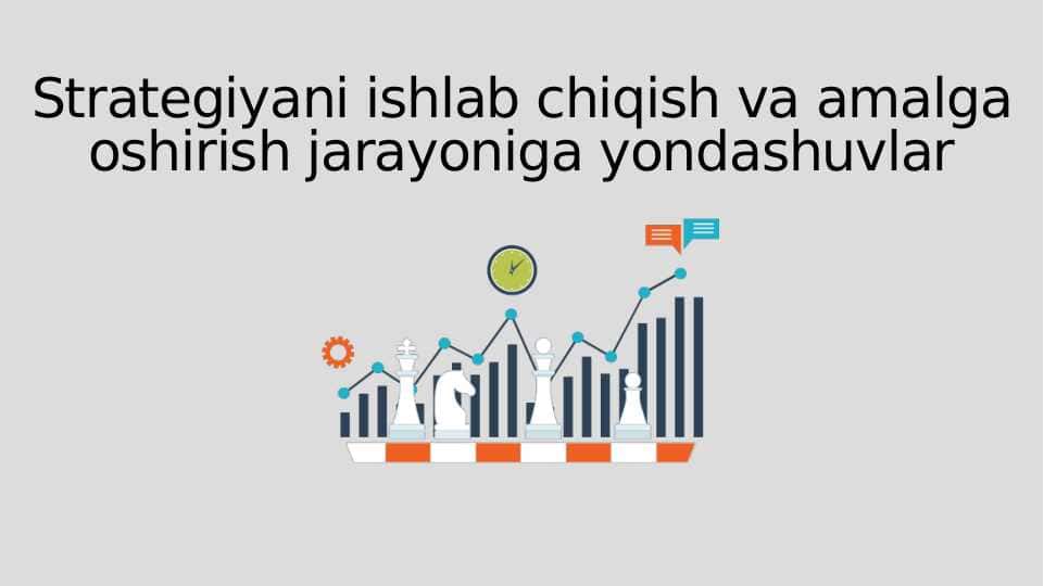 Strategiyani ishlab chiqish va amalga oshirish jarayoniga yondashuvlar