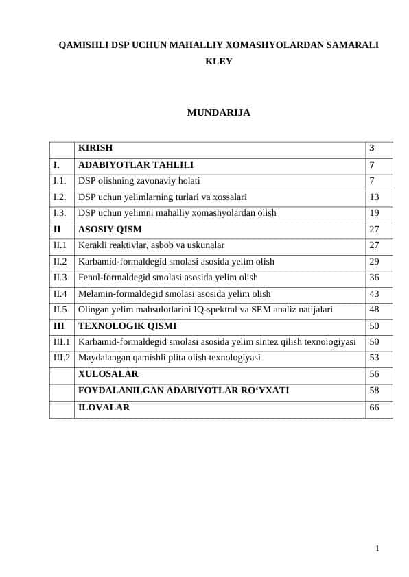 QAMISHLI DSP UCHUN MAHALLIY XOMASHYOLARDAN SAMARALI KLEY