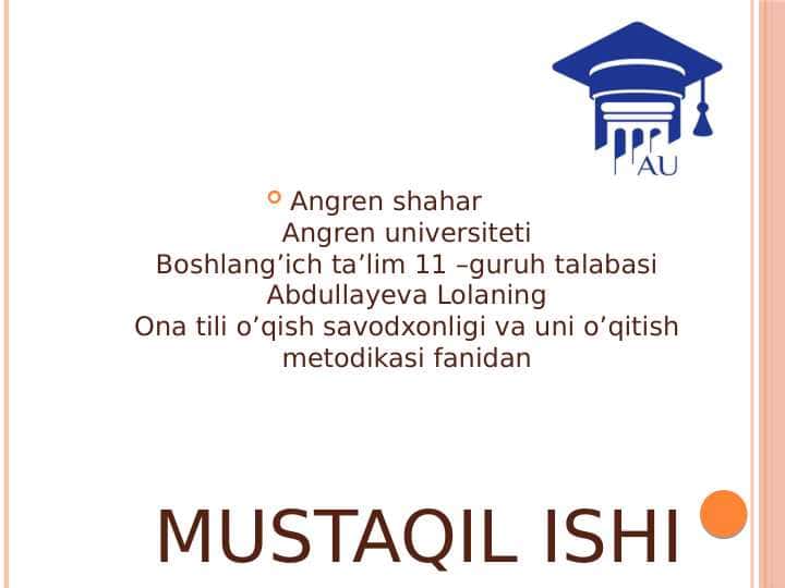 Leksikologiya haqida umumiy ma’lumot