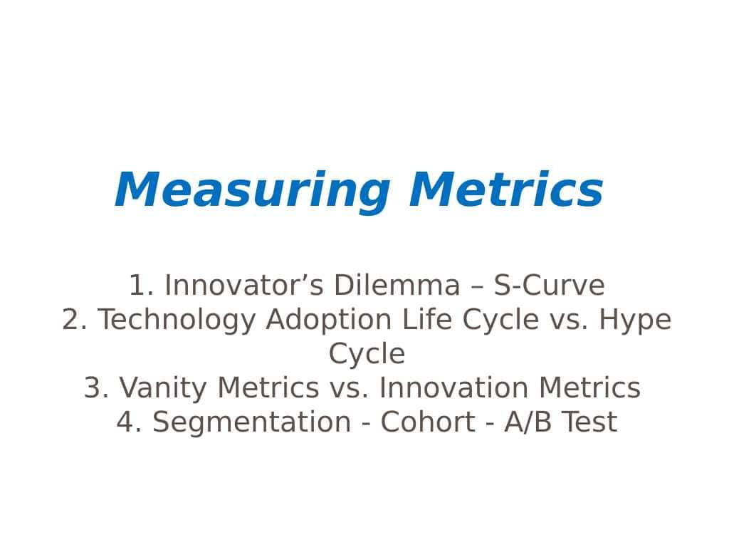 Measuring Metrics
