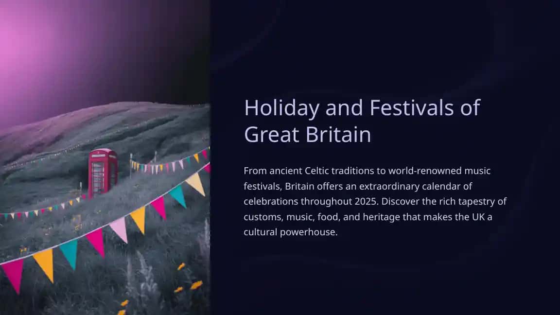 Holiday and Festivals of Great Britain