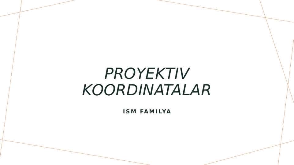 Proyektiv koordinatalar
