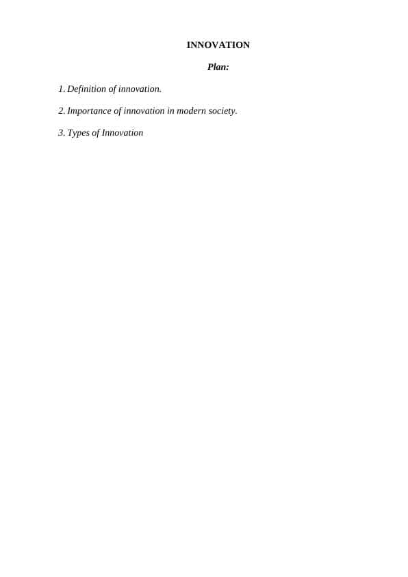 INNOVATION