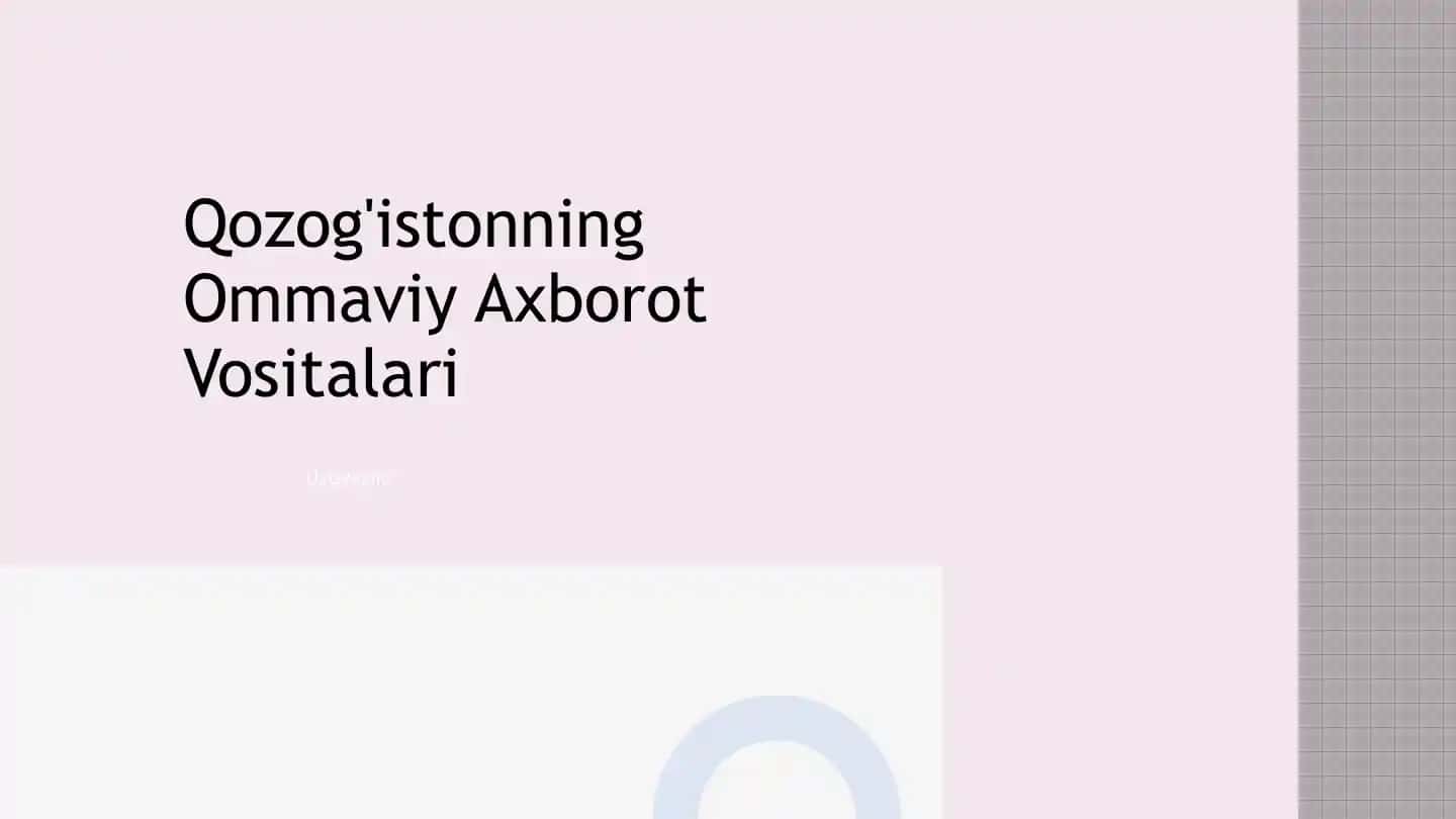 Qozog'istonning Ommaviy Axborot Vositalari
