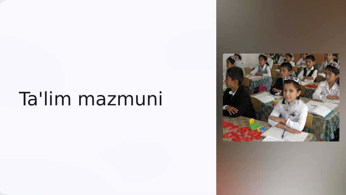Pedagogikada ta'lim mazmuni_1