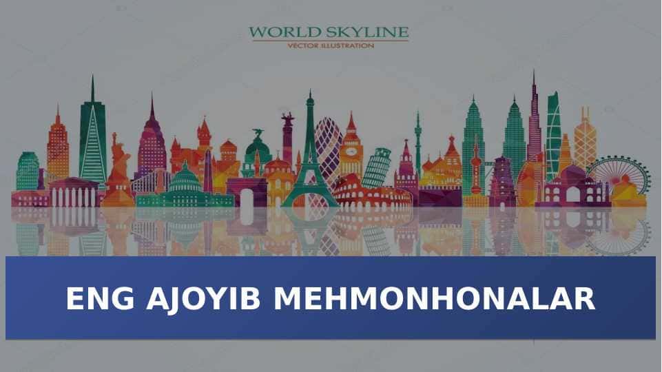 ENG AJOYIB MEHMONHONALAR