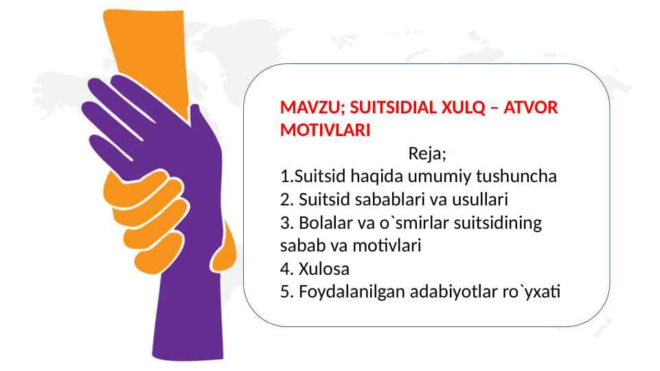 Suitsidual xulq - atvor motivlari