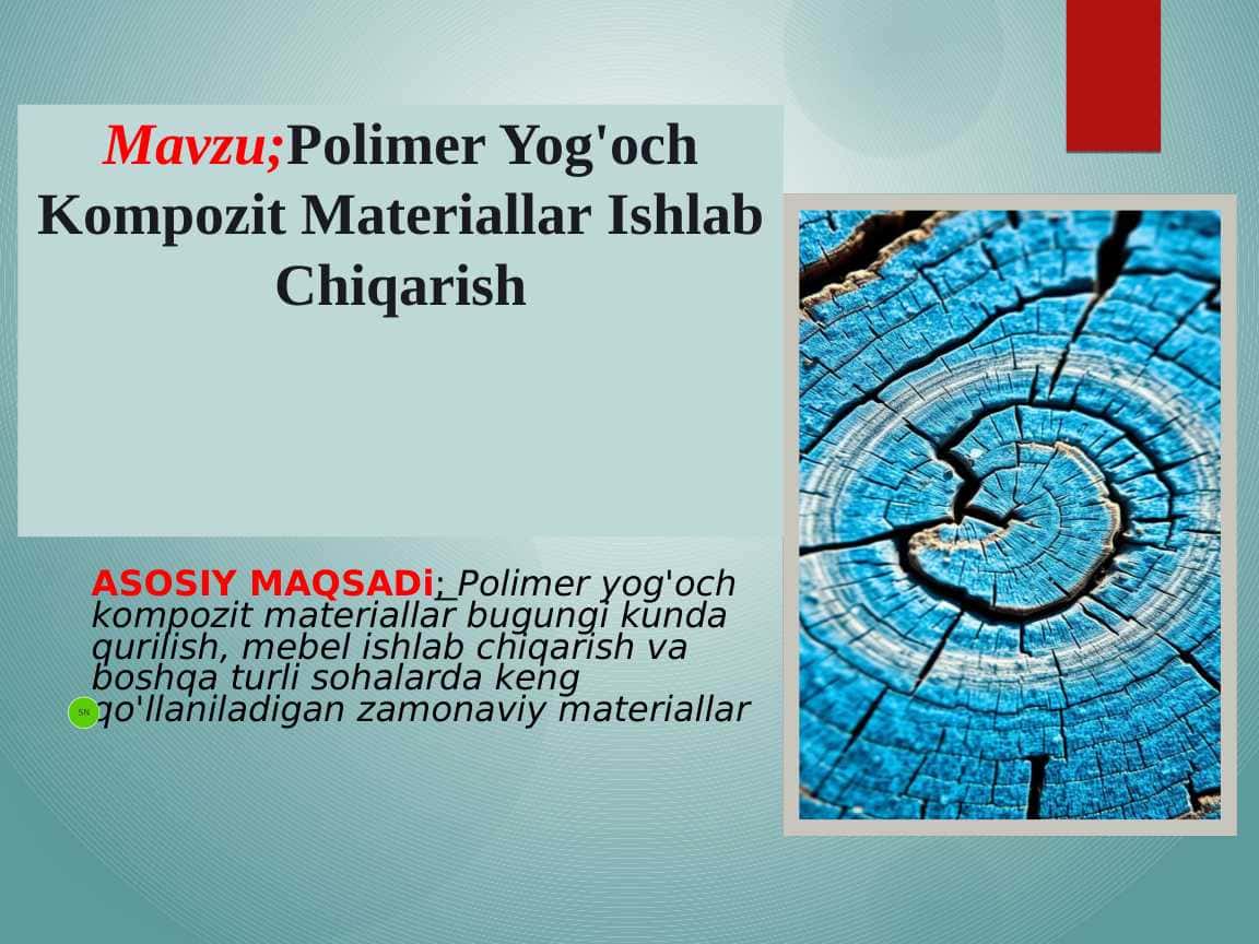 Polimer Yog'och Kompozit Materiallar Ishlab Chiqarish