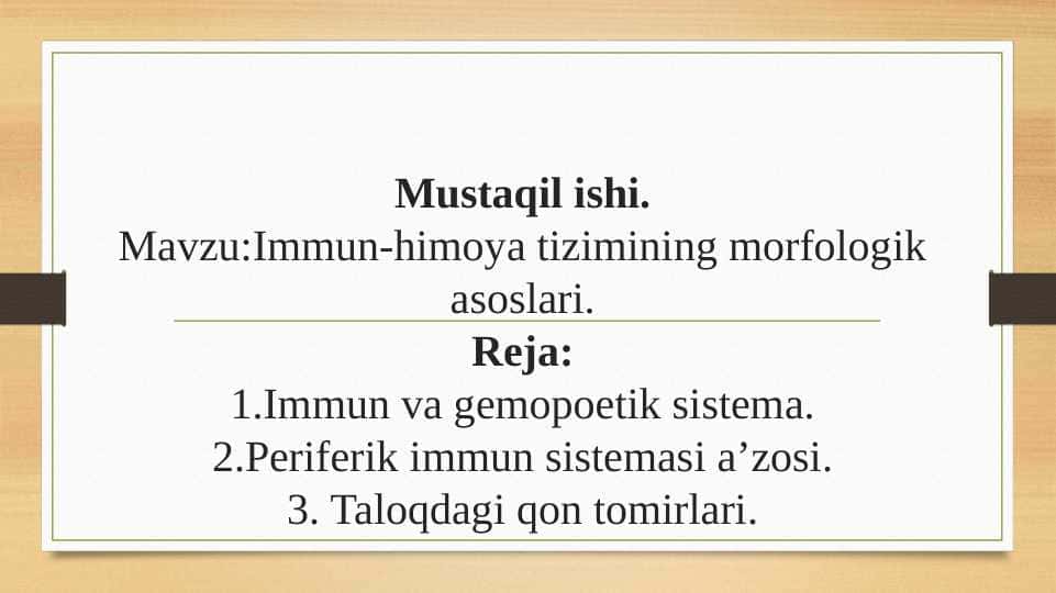 Immun sistemasi