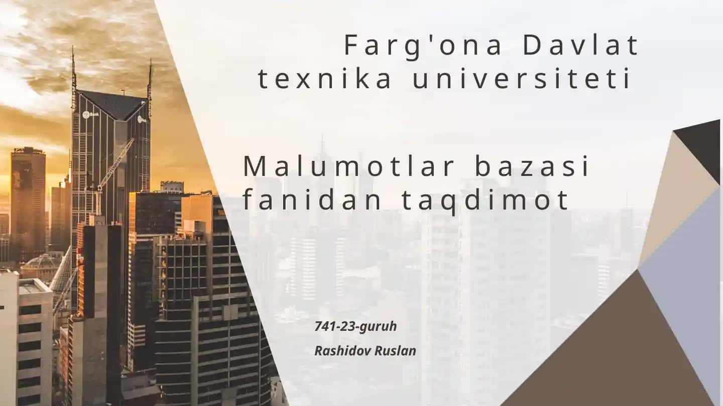 Ochiq ma’lumotlar bazasi aloqasi (ODBC) interfeysi