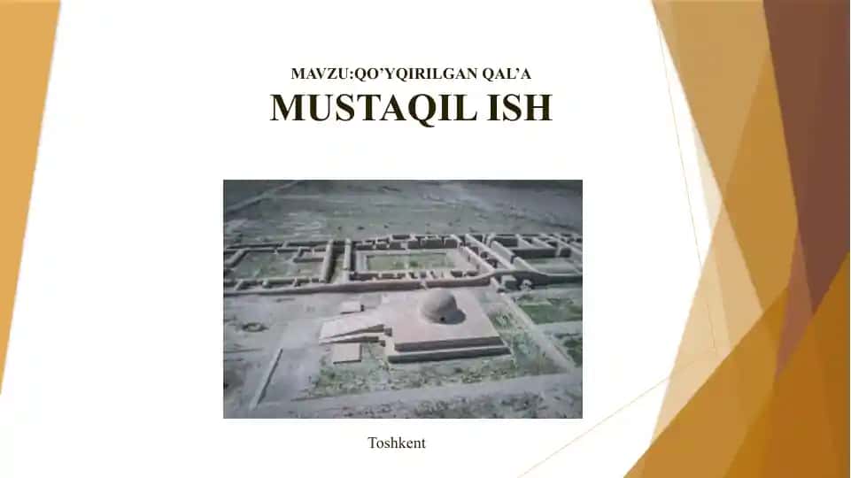 QO’YQIRILGAN QAL’A